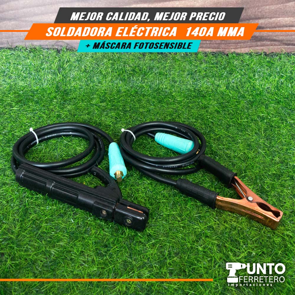 Soldadora  mma 140A + Mascara foto sencible 2 sensores Energy marca americana