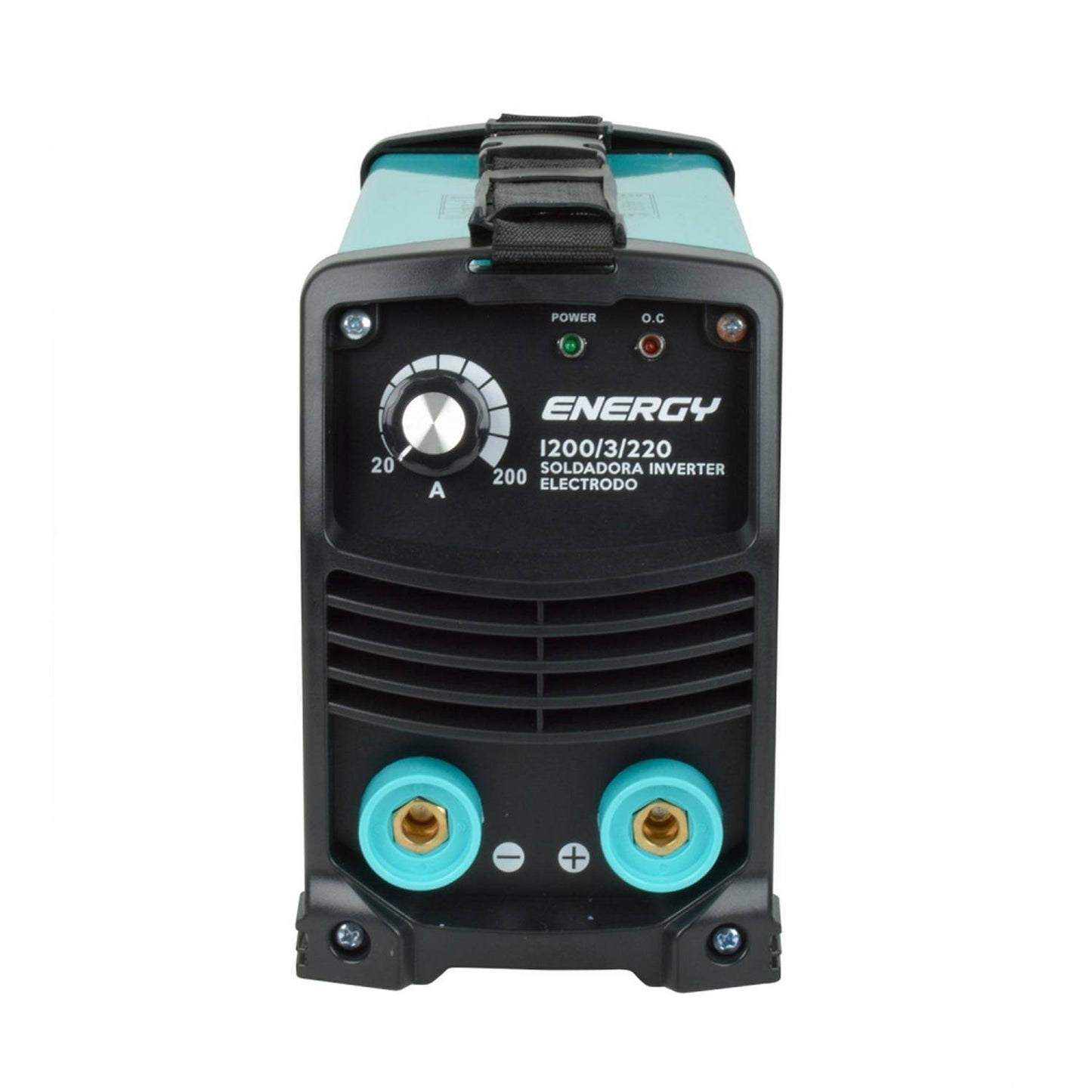 SOLDADORA ELÉCTRICA INVERTER 200A MMA CON CONECTORES 3/8 -ENERGY