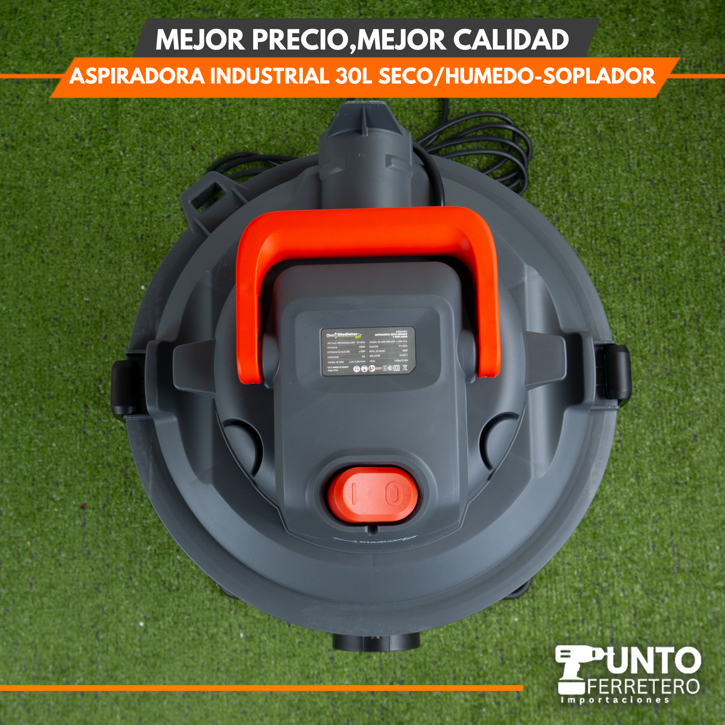 aspiradora de 30L 3 en 1 (aspiradora/seco-húmedo )y sopladora