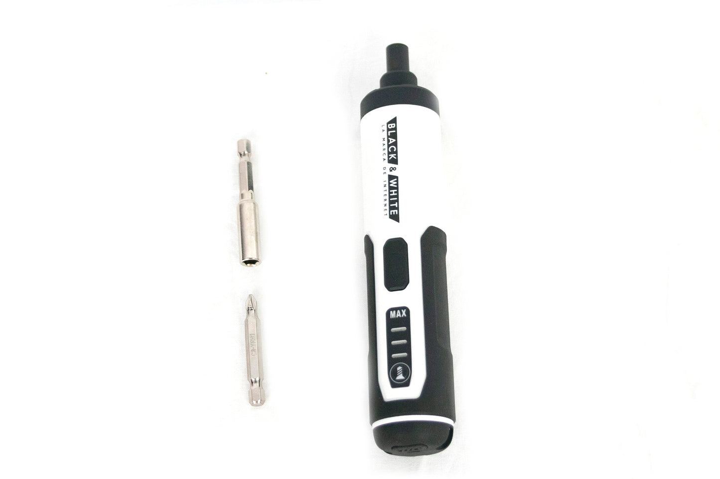 HIDROLAVADORA + KIT DESATORNILLADOR COMPACTO RECARGABLE – BLACK & WHITE