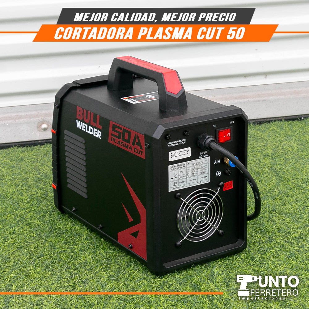 cortador plasma bull welder cut 50A  (corta 12mm-18mm) uso industrial