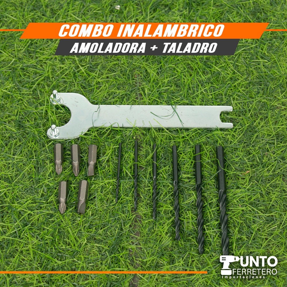 COMBO TALADRO Y AMOLADORA  ENERGY + 5 DISCOS DE REGALO