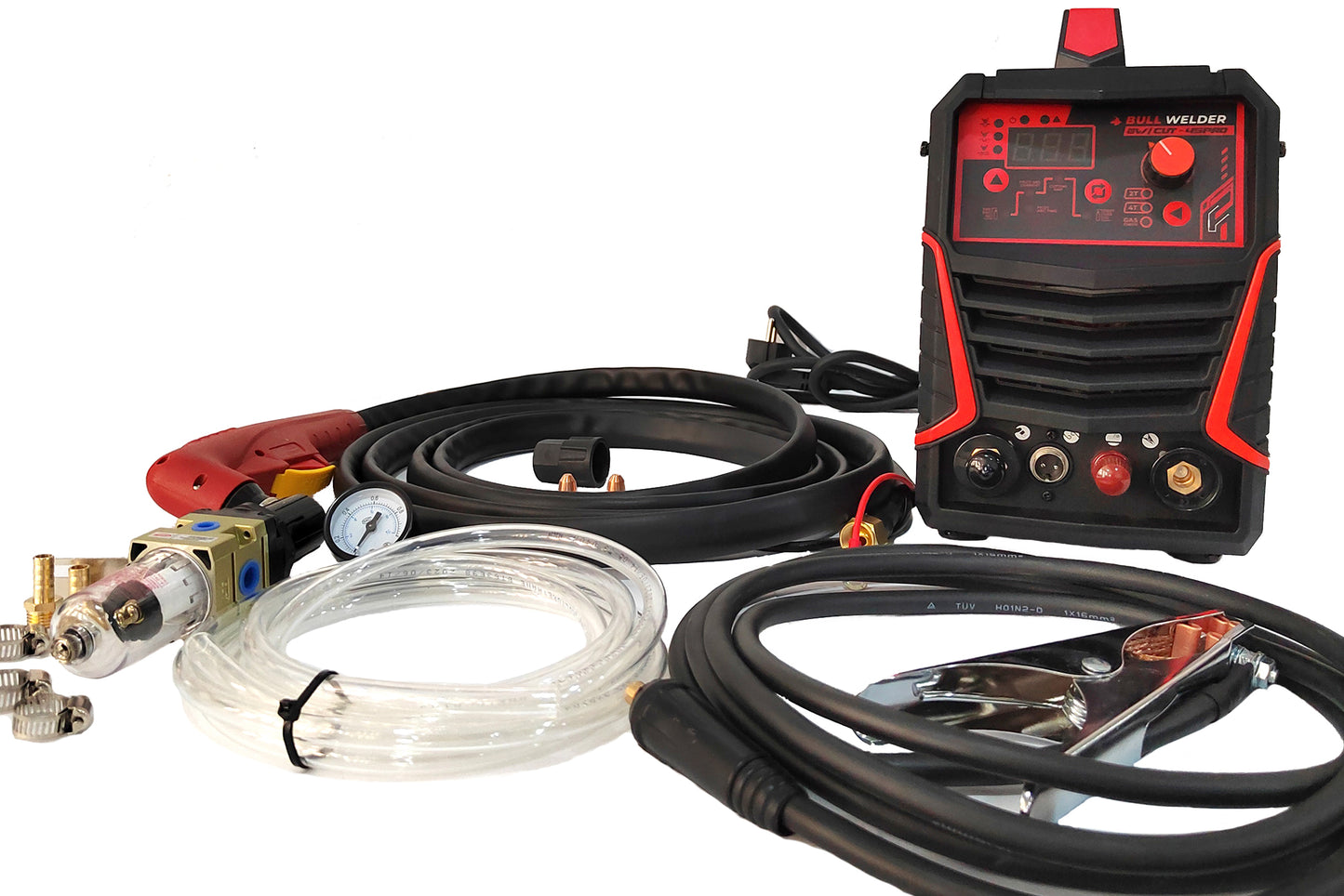 CORTADOR POR PLASMA NO ALTA FRECUENCIA CON ANTORCHA DE ARCO PILOTO 40 AMP CORTA 16MM SEPARA 20MM