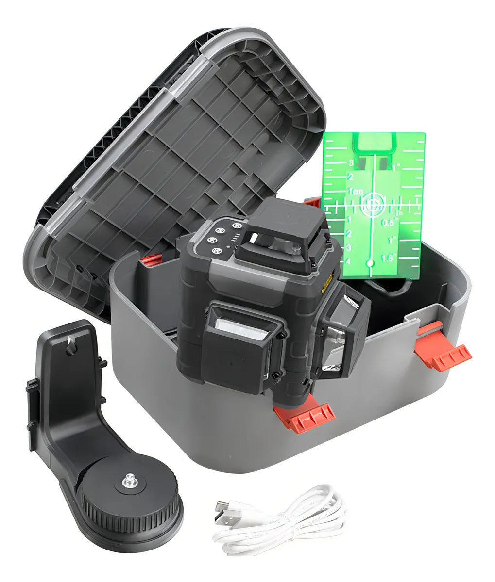 🎯 Nivel Láser Gladiator Pro 16 Líneas – Tecnología Americana 360° que Nunca se Descalibra 🔥