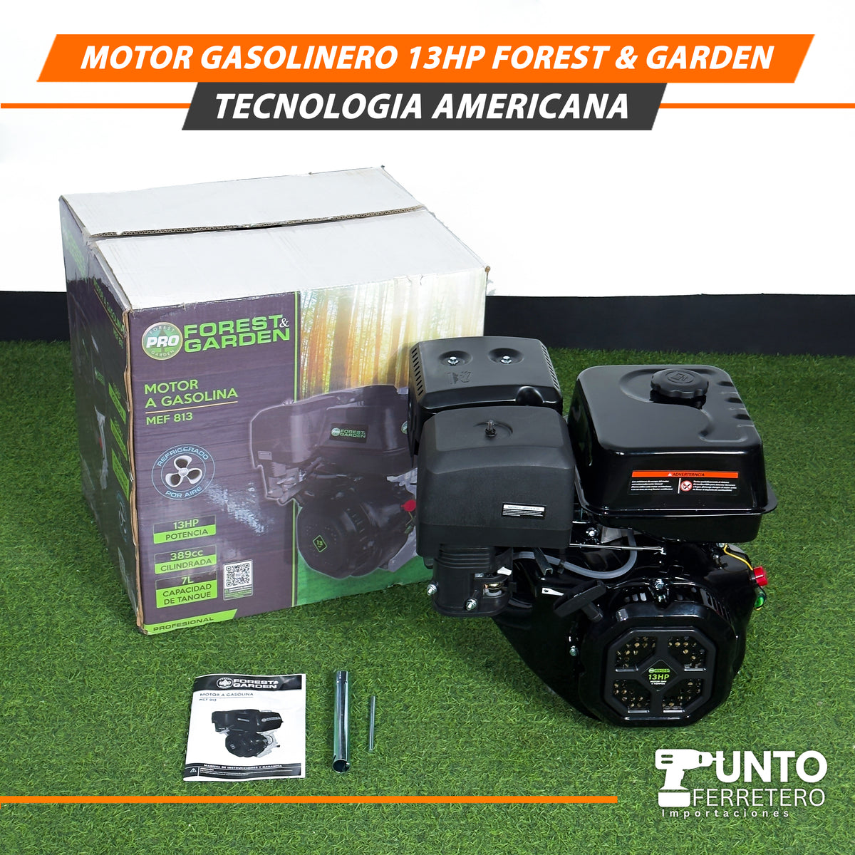 MOTOR GASOLINERO 13HP FOREST AND GARDEN – TECNOLOGÍA AMERICANA