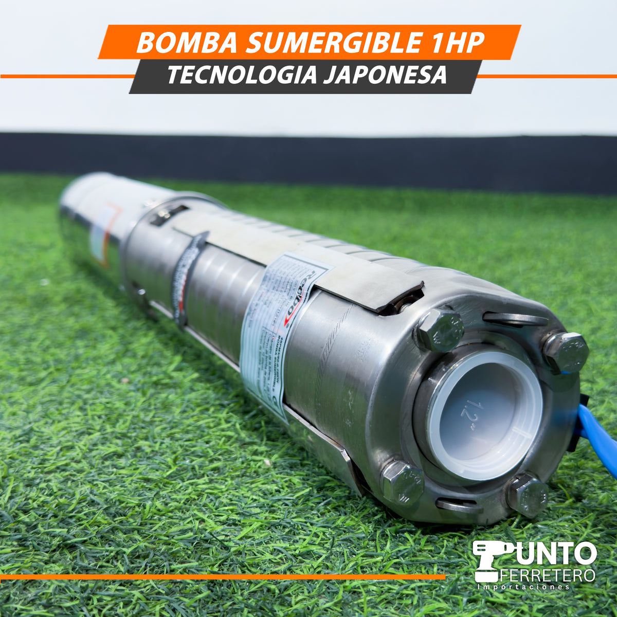 BOMBA SUMERGIBLE 1 HP – TECNOLOGÍA JAPONESA