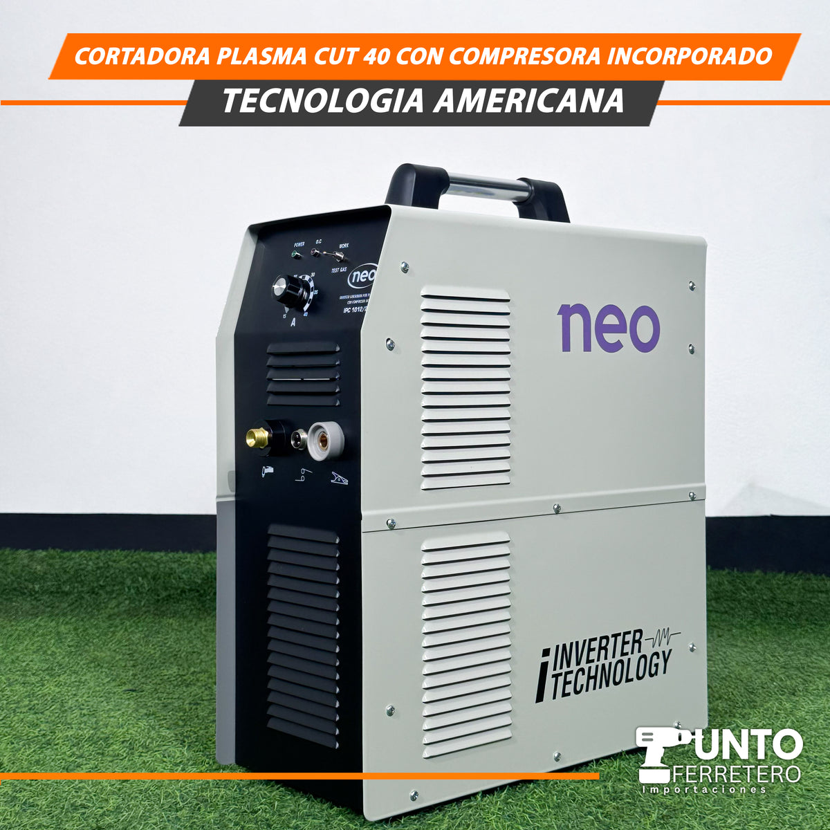CORTADORA PLASMA NEO CUT 40 CON COMPRESOR INCORPORADO – TECNOLOGÍA AMERICANA