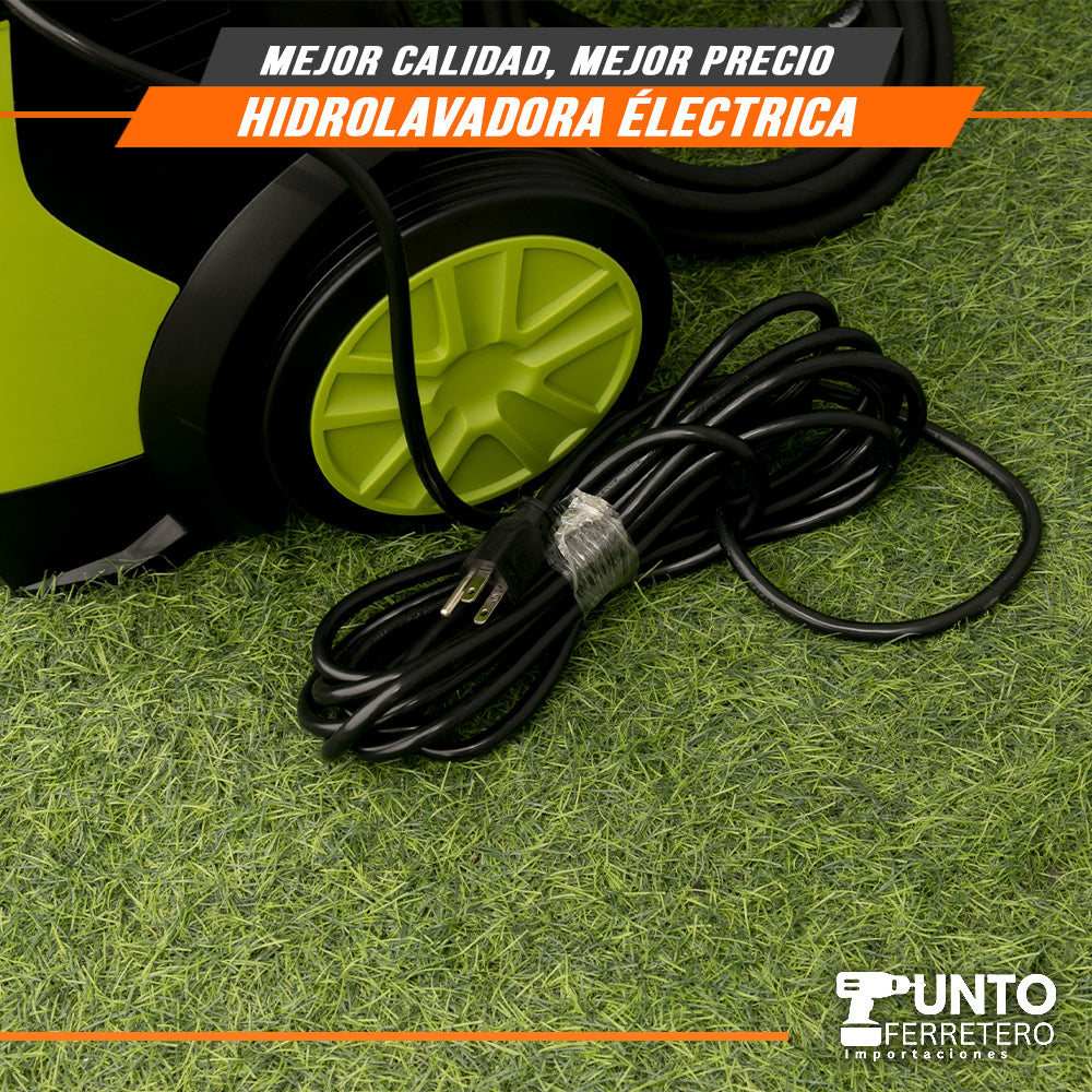 hidrolavadora 2500W industrial  2465psi con 2 dispensadores de jabon forest & garden DOBLE CHAMPUNERA