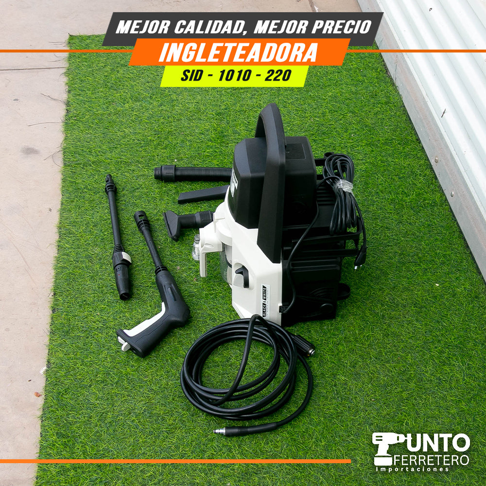 Hidrolavadora 4 en 1 (multifuncional) black&white (1400w/1100psi) marca americana