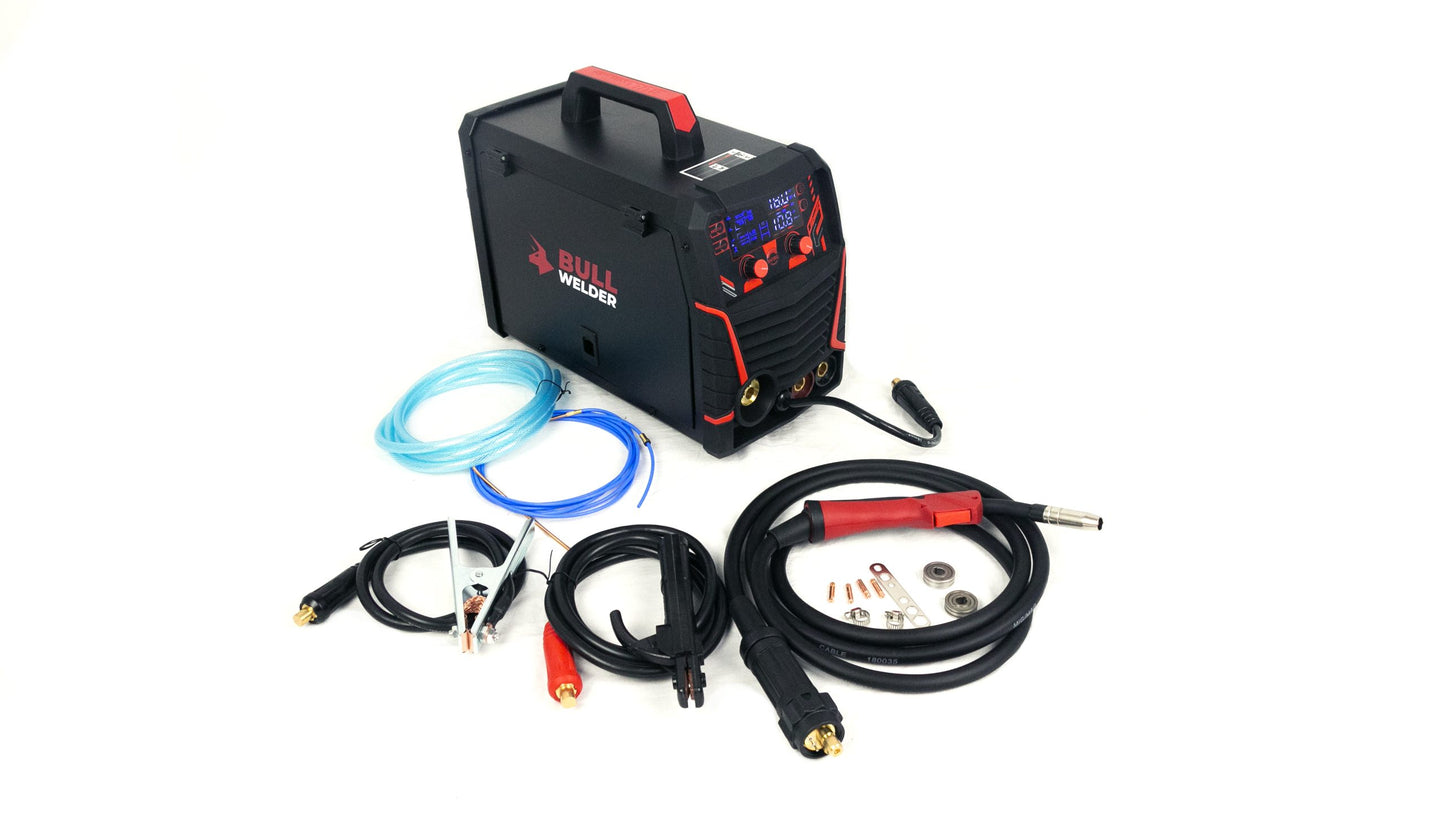 SOLDADORA INDUSTRIAL MULTIPROCESO 200 A / 4 EN 1 –  MIG, TIG LIFT, SPOOL GUN  Y  MMA