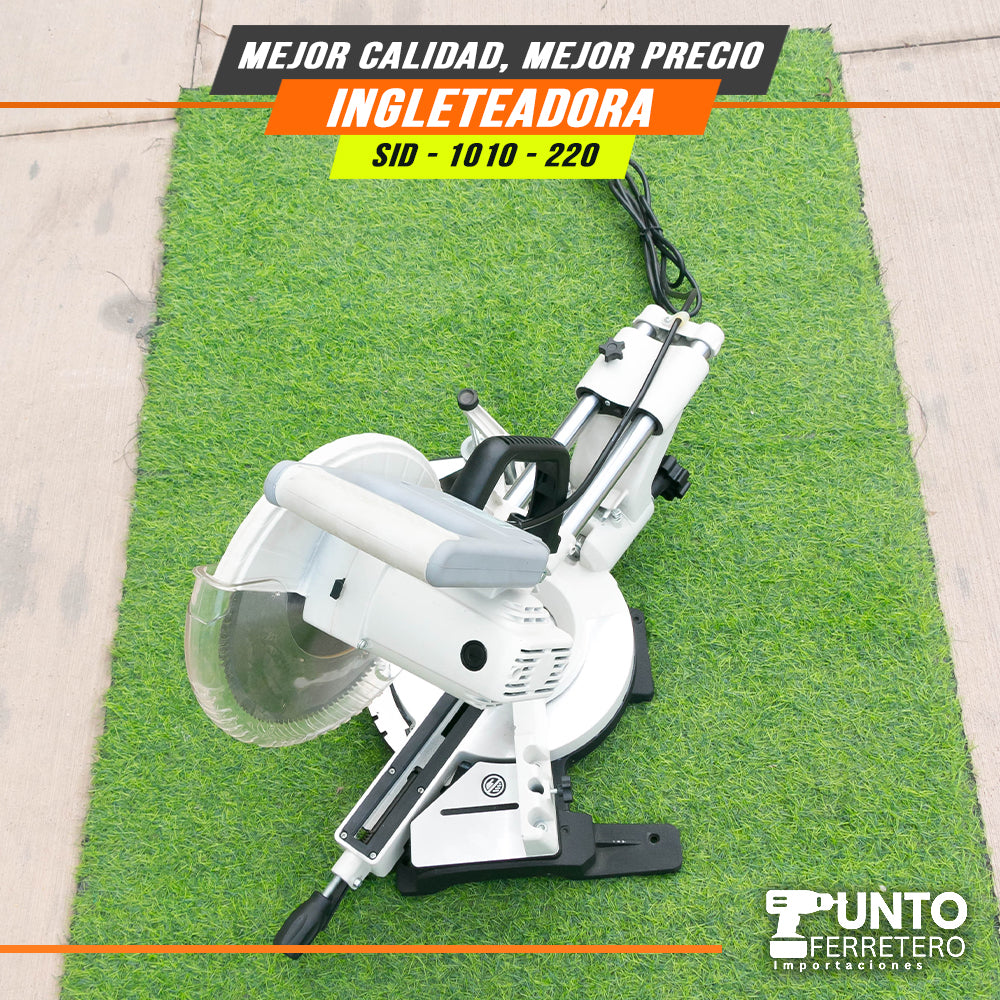 Cierra ingleteadora electrica neo  2200W 10 pulgadas uso industrial (dientes tungsteno )