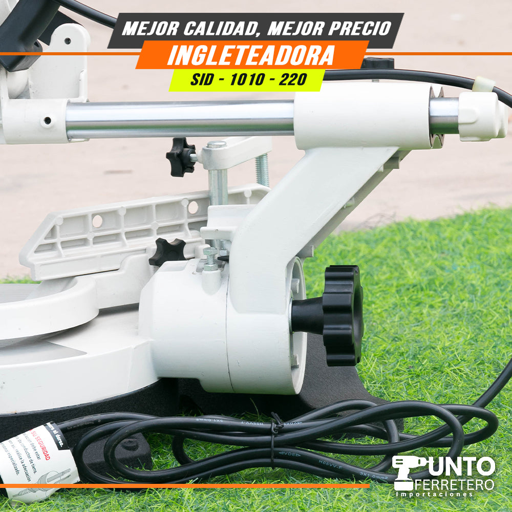 Cierra ingleteadora electrica neo  2200W 10 pulgadas uso industrial (dientes tungsteno )