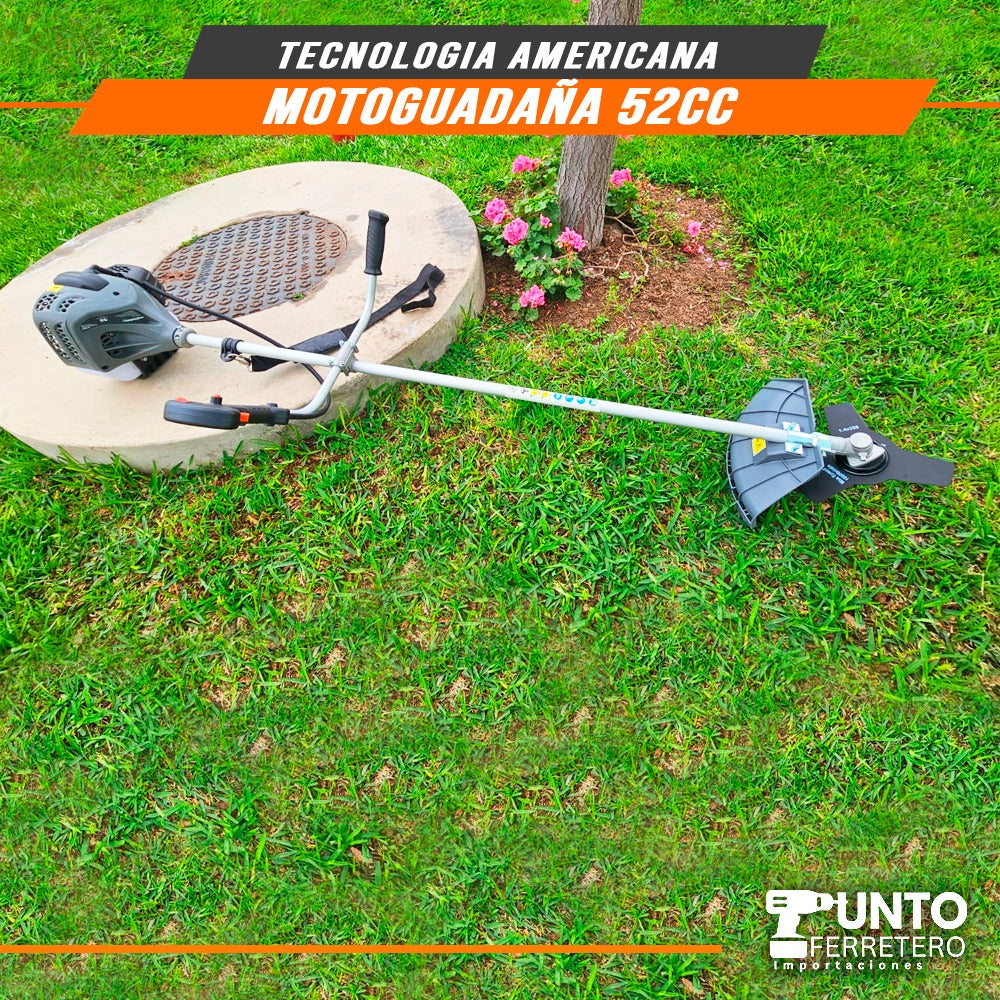 Motoguadaña gladiator pro 52cc motor 2 tiempos uso industrial