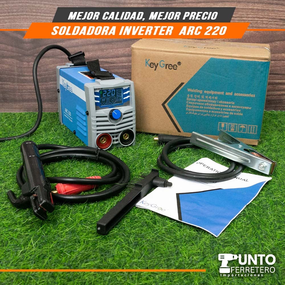 maquina de soldar mma ,tig lift 200 amperios key greem + mascara 2 sensores