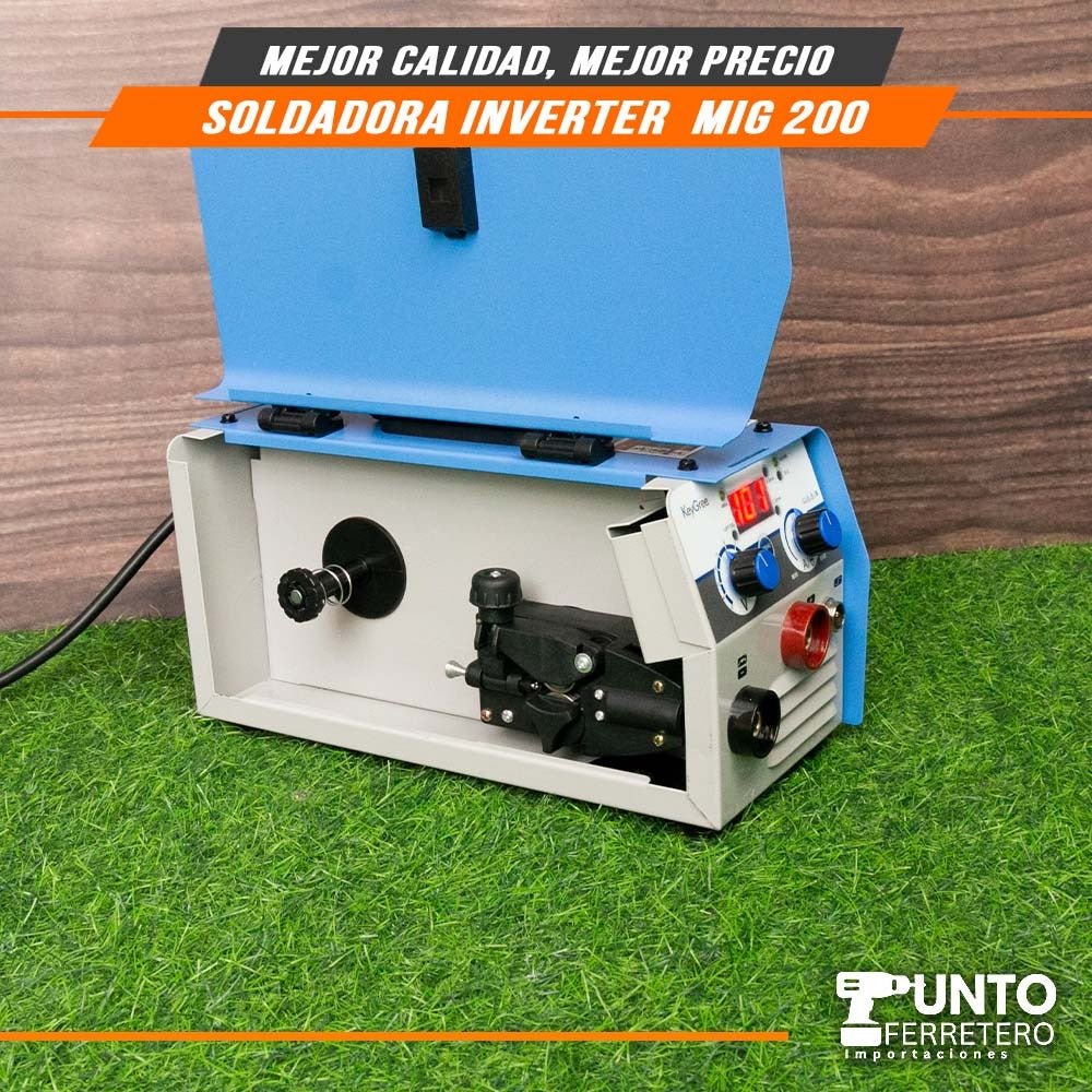 MIG 140A  multiproceso (mig ,mma ,lift tig)+ mascara fotocensible + 1 kg ala,bre flux core