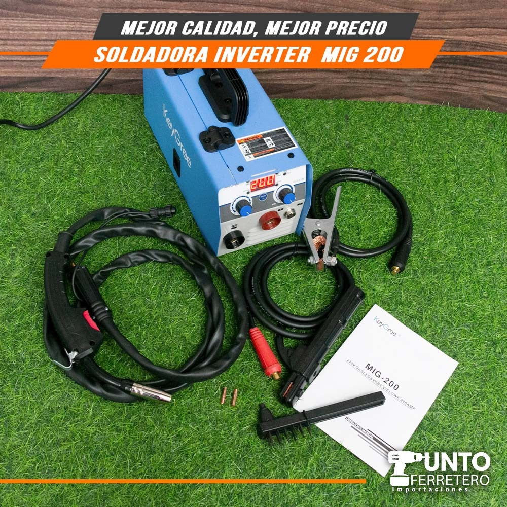 MIG 140A  multiproceso (mig ,mma ,lift tig)+ mascara fotocensible + 1 kg ala,bre flux core