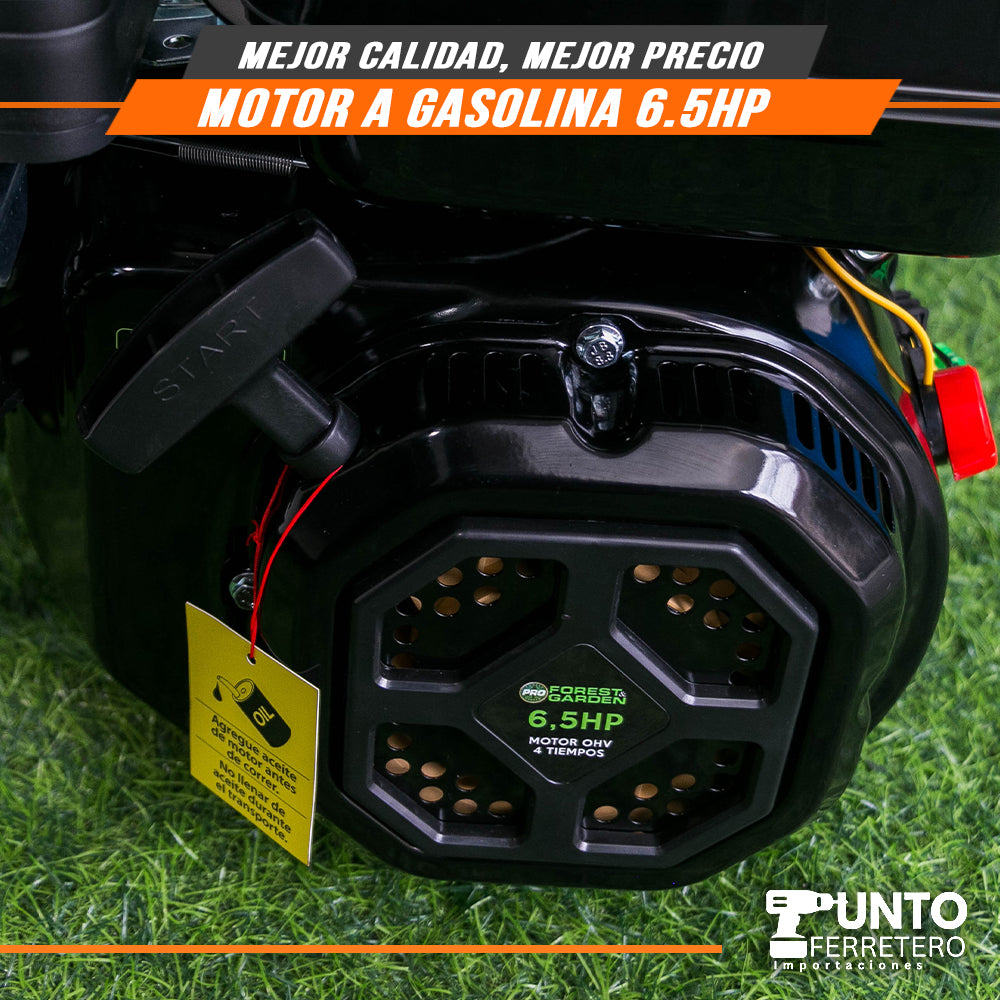 motor 4 tiempos  gasolinero 6.5hp forest & Garden (multifuncional)