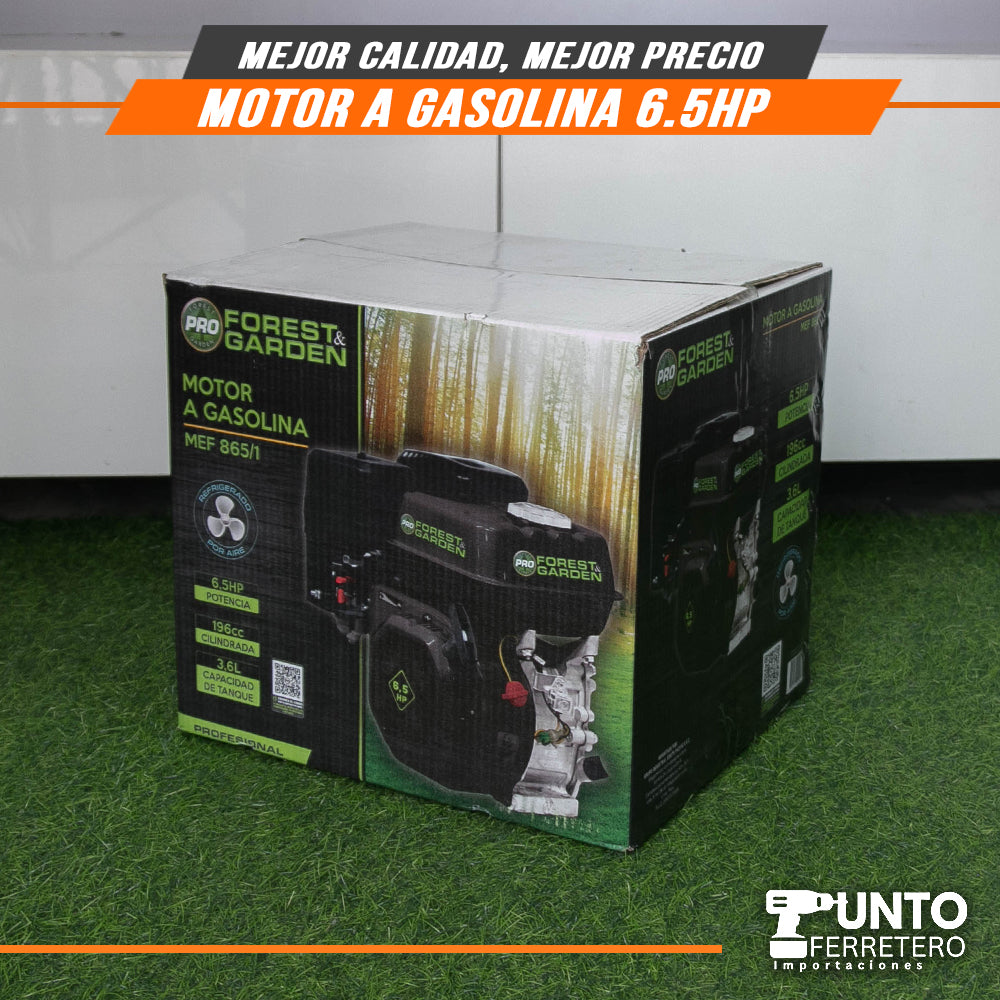 motor 4 tiempos  gasolinero 6.5hp forest & Garden (multifuncional)