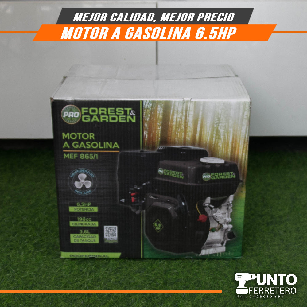 motor 4 tiempos  gasolinero 6.5hp forest & Garden (multifuncional)