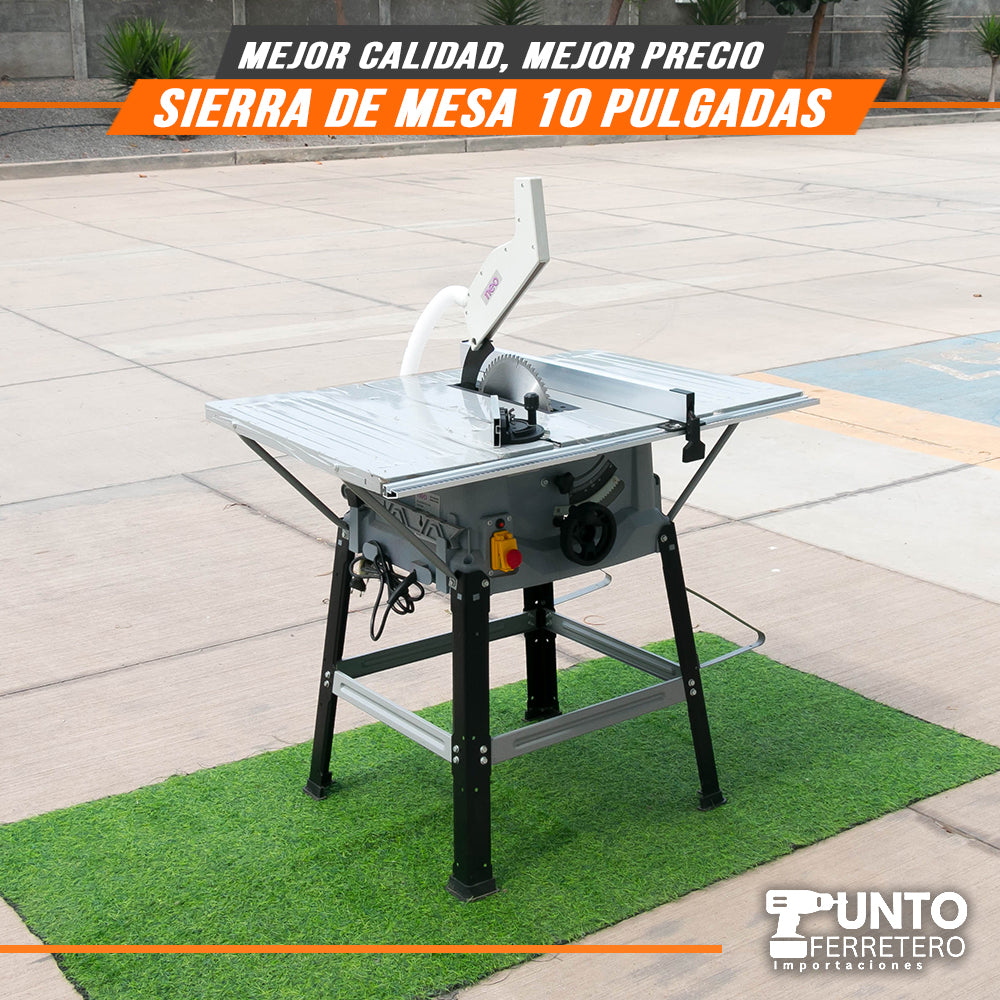 sierra de mesa eléctrica neo   10 pulgadas 1800W (tecnologia americana)