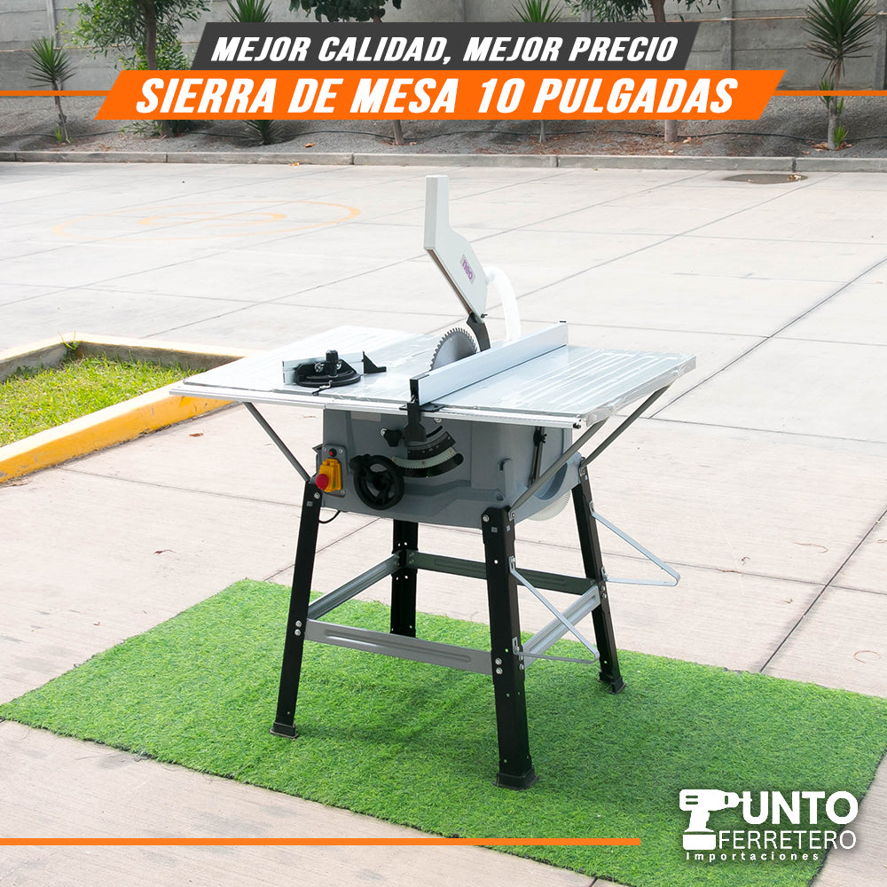 sierra de mesa eléctrica neo   10 pulgadas 1800W (tecnologia americana)
