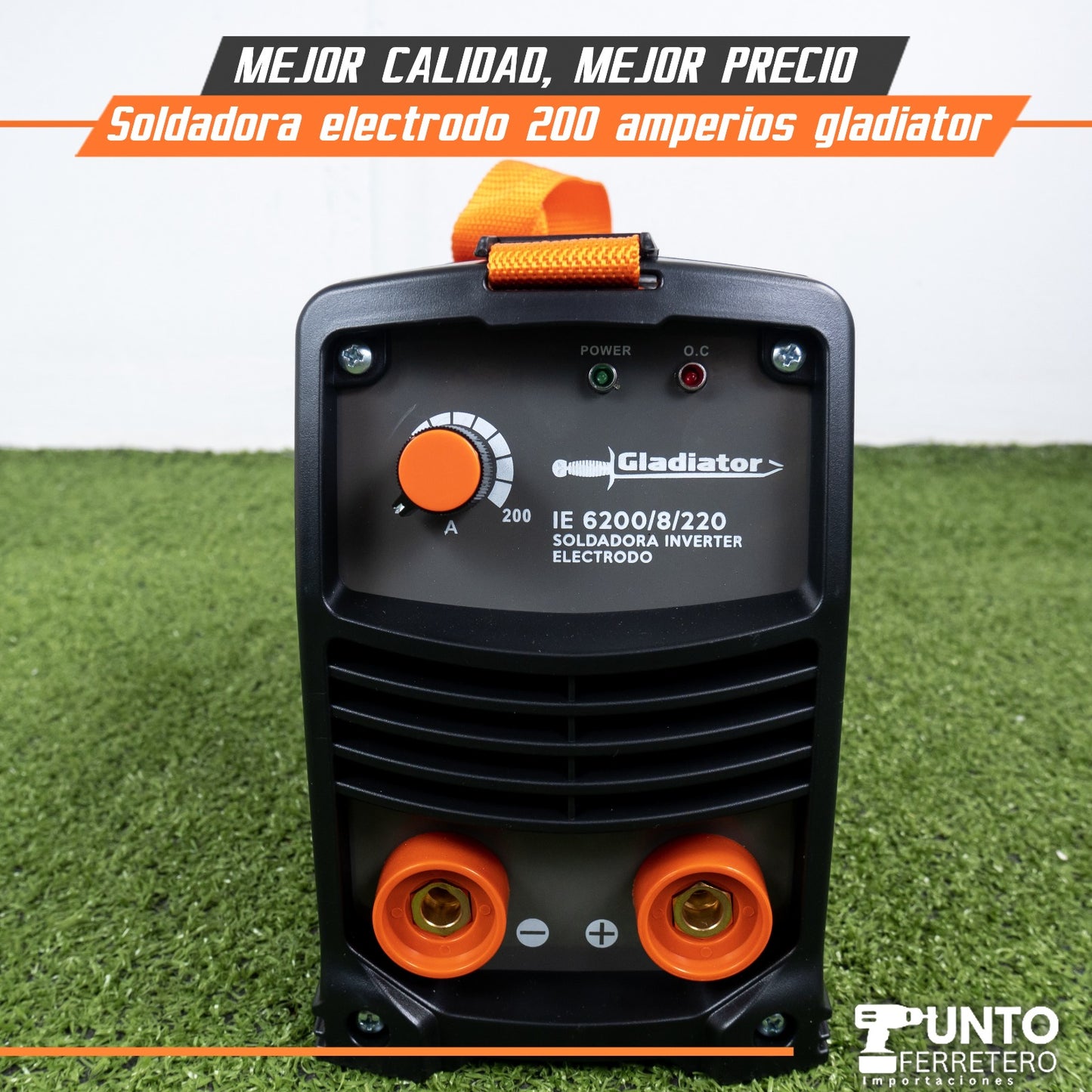 SOLDADORA ELECTRODO (MMA) 200 AMPERIOS GLADIATOR