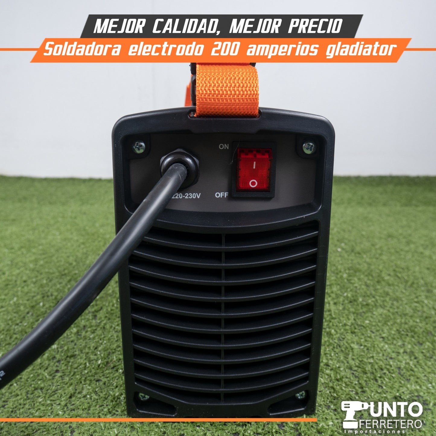 SOLDADORA ELECTRODO (MMA) 200 AMPERIOS GLADIATOR