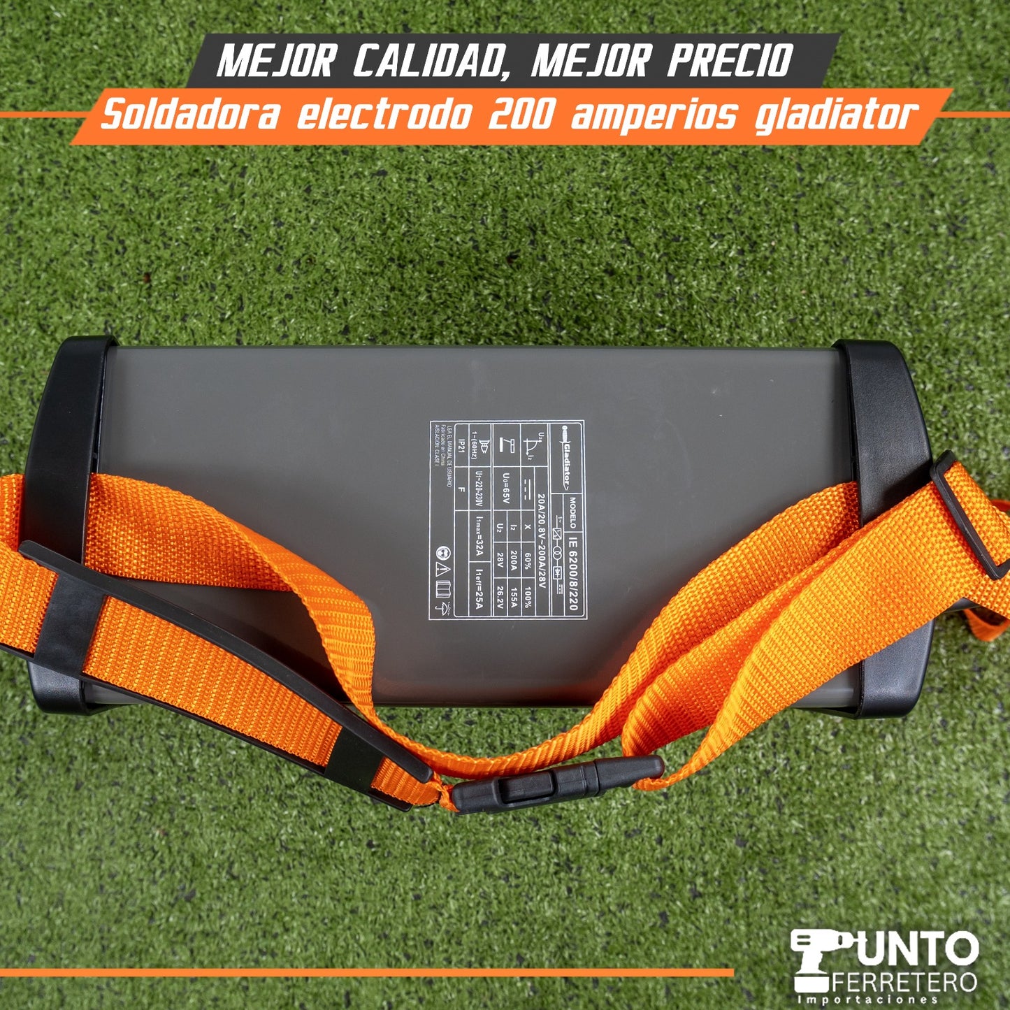 SOLDADORA ELECTRODO (MMA) 200 AMPERIOS GLADIATOR