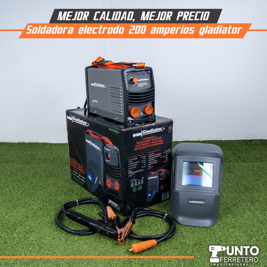 SOLDADORA ELECTRODO (MMA) 200 AMPERIOS GLADIATOR