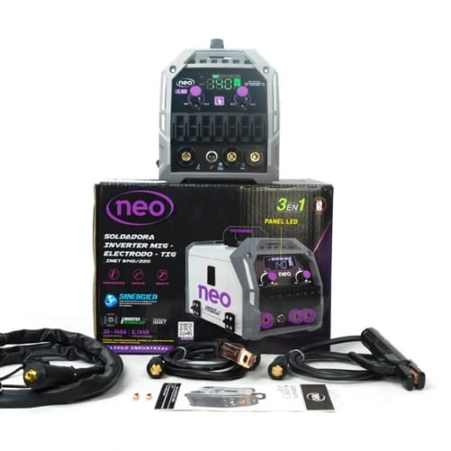 soldadora de 140 amperios neo multiproceso modelo 2026 (mig-mma-tig lift ecnologia americana)