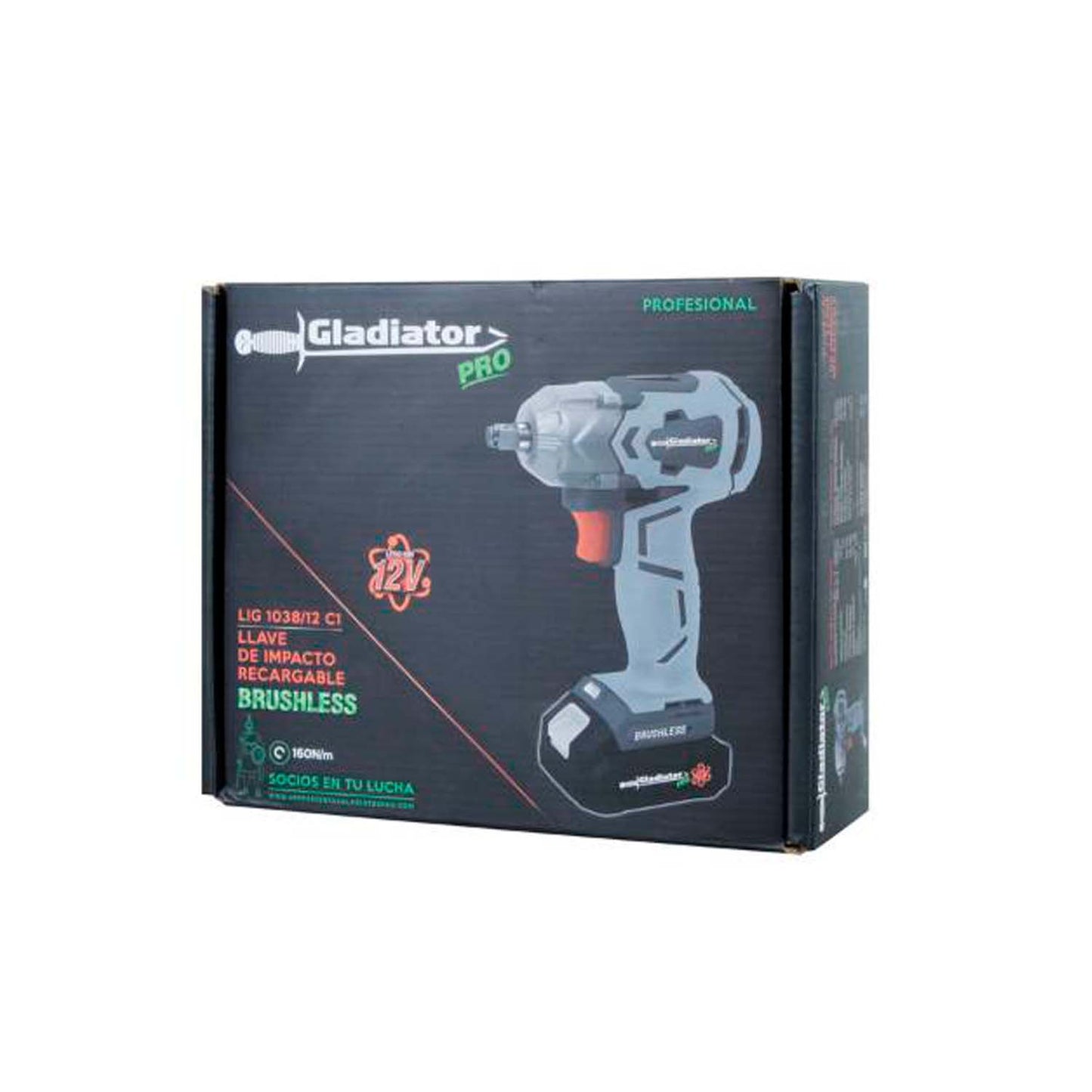 LLAVE DE IMPACTO INALAMBRICA LIG 103812 C1- GLADIATOR