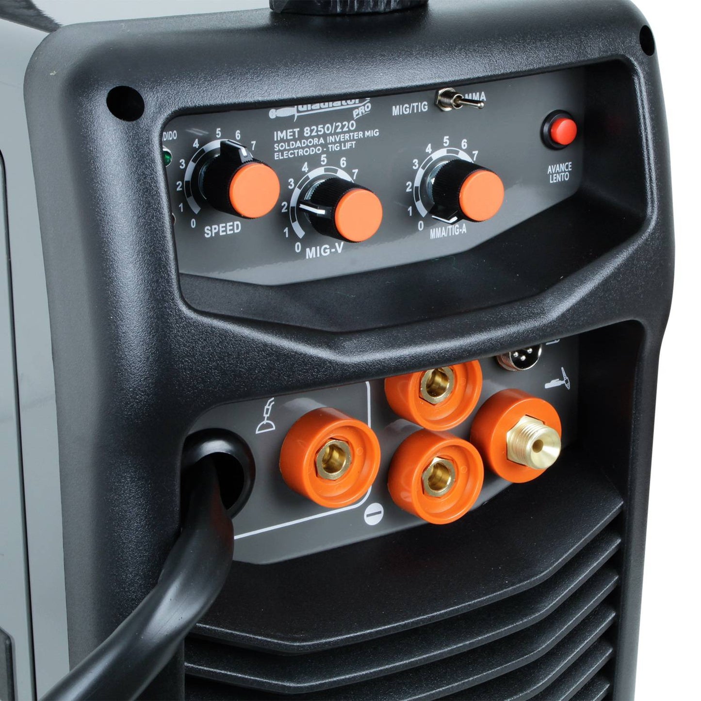 INVERTER MULTIPROCESO 250 AMP MIG FLUX + ELECTRODO + TIG-LIFT - GLADIATOR