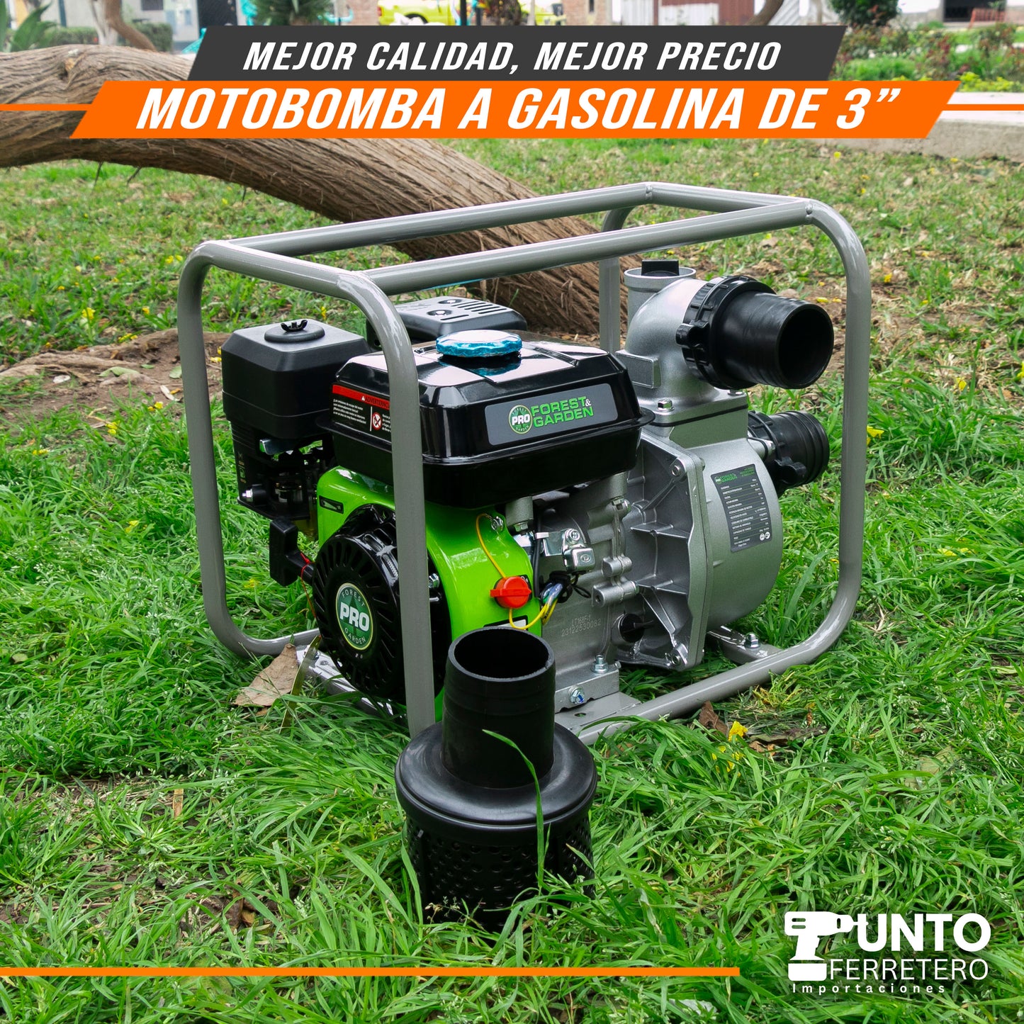 Motobomba 3x3 Forest Garden  motor 4 tiempos gasolinero