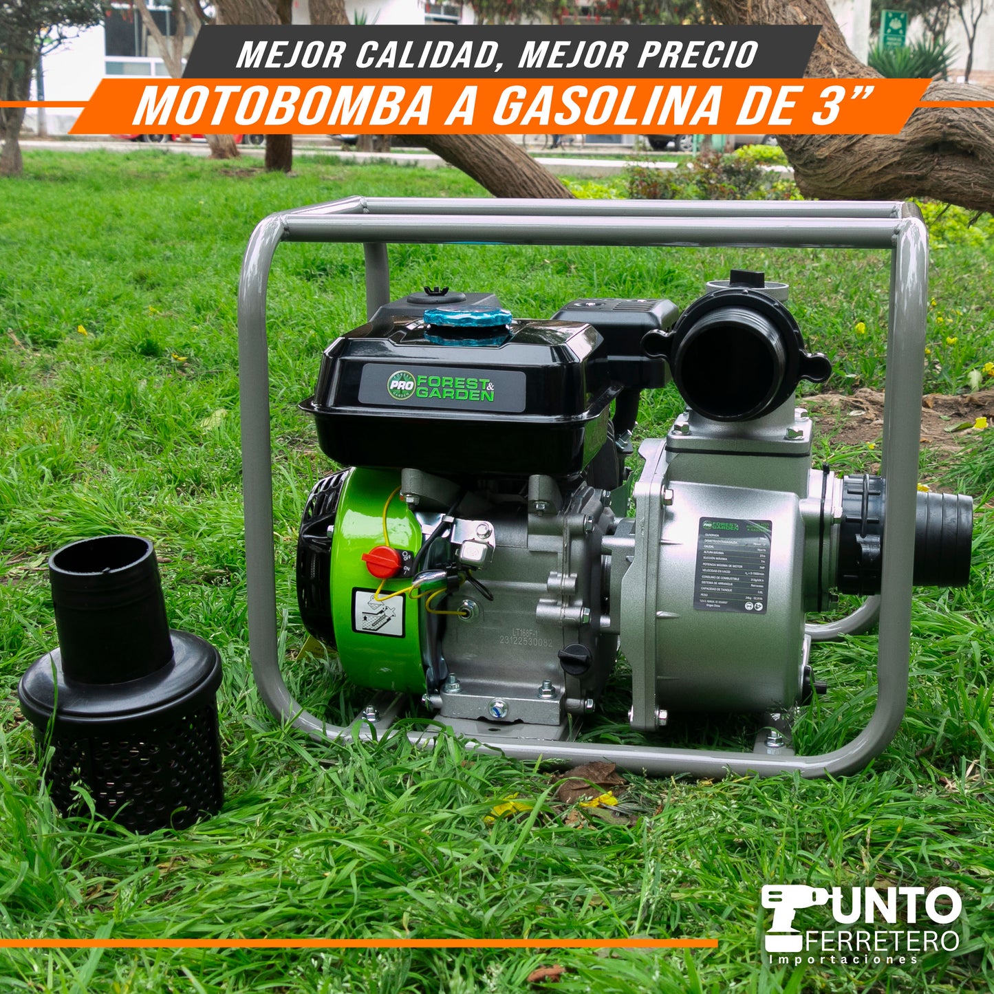 Motobomba 3x3 Forest Garden  motor 4 tiempos gasolinero