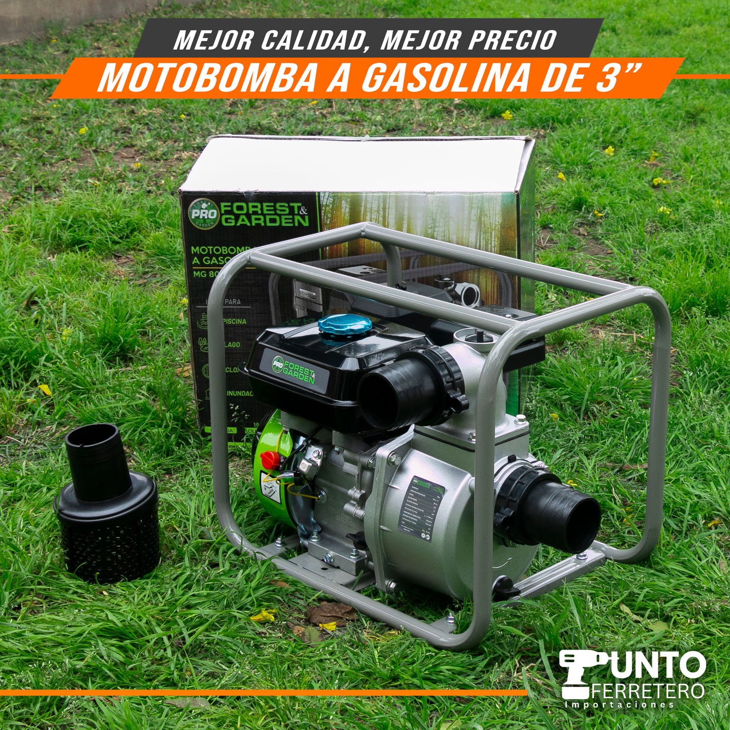 Motobomba 3x3 Forest Garden  motor 4 tiempos gasolinero