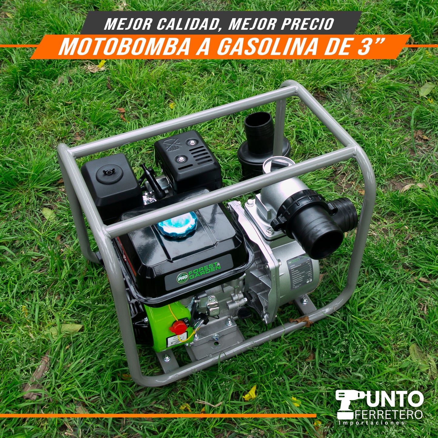 Motobomba 3x3 Forest Garden  motor 4 tiempos gasolinero