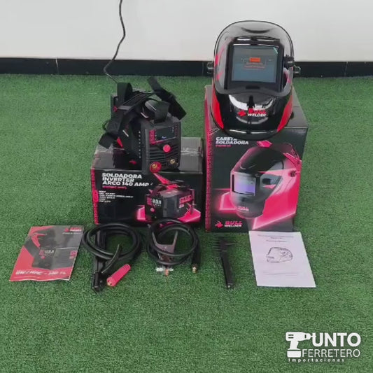 soldadora electrodo lift tig 140 amperios (supercito,indura,nazca-pro,sello cord)