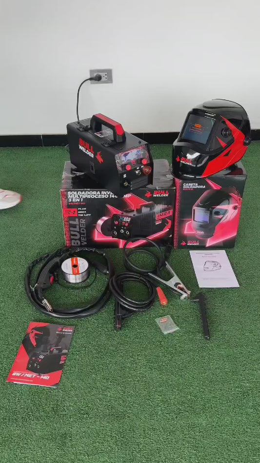 Soldadora multiproceso 3 en 1  USO industrial (TECNOLOGIA AMERICANA) Bull welder