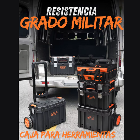 Caja Para Herramientas  resistencia grado militar tactix 3 piezas.