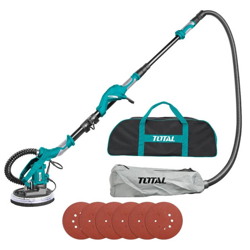 Lijadora de techo y pared total 1050W + 6 lijas