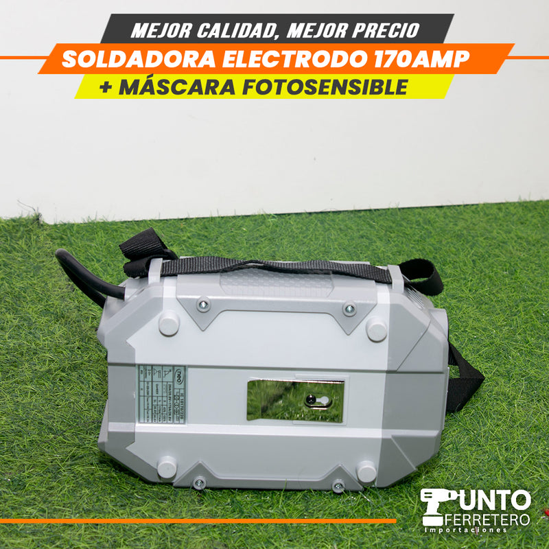 Cargue la imagen en el visor de la galería, soldadora neo 170 amperios mma + mascara fotocensible 2 sensores uso industrial
