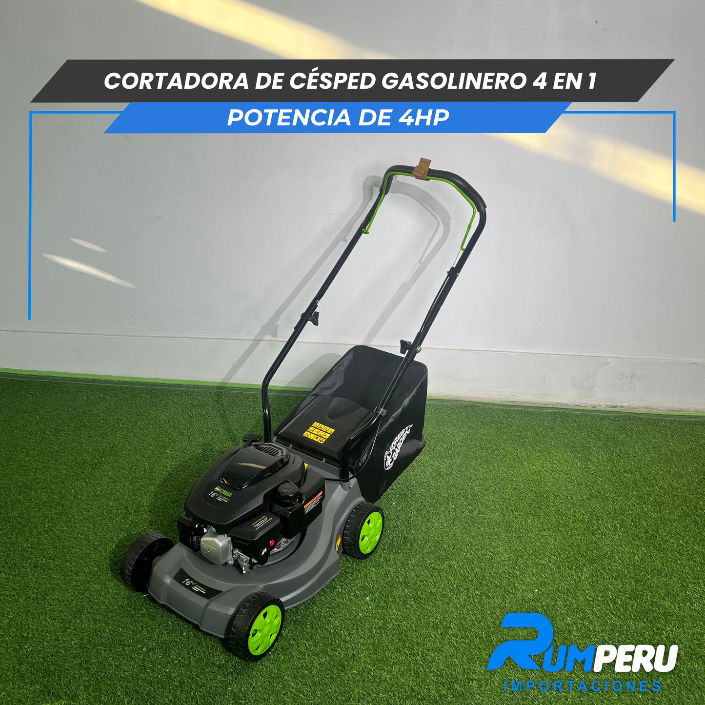 cortadora de cesped gasolinera  4 tiempos  4 en 1 -4hp