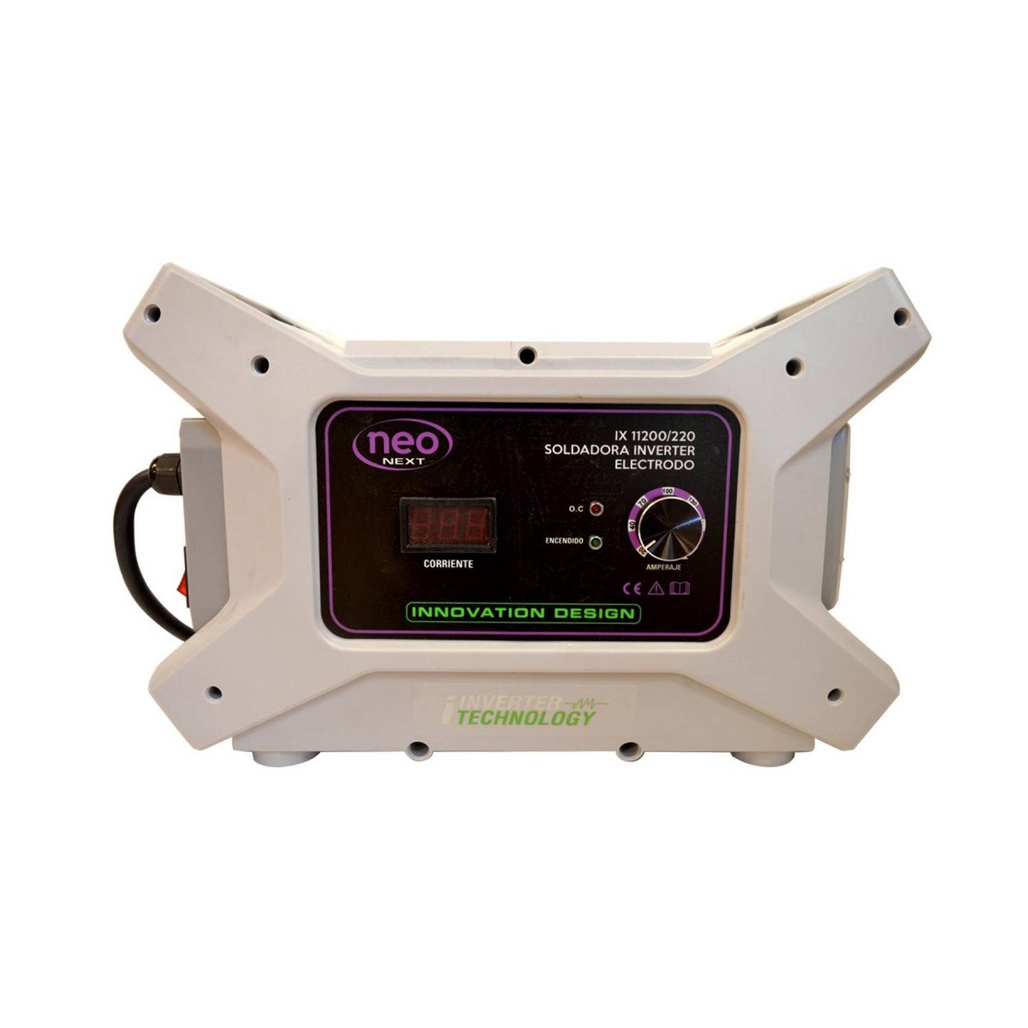 SOLDADORA ELÉCTRICA INVERTER 200A MMA CON CONECTORES DE 3/8 -NEO