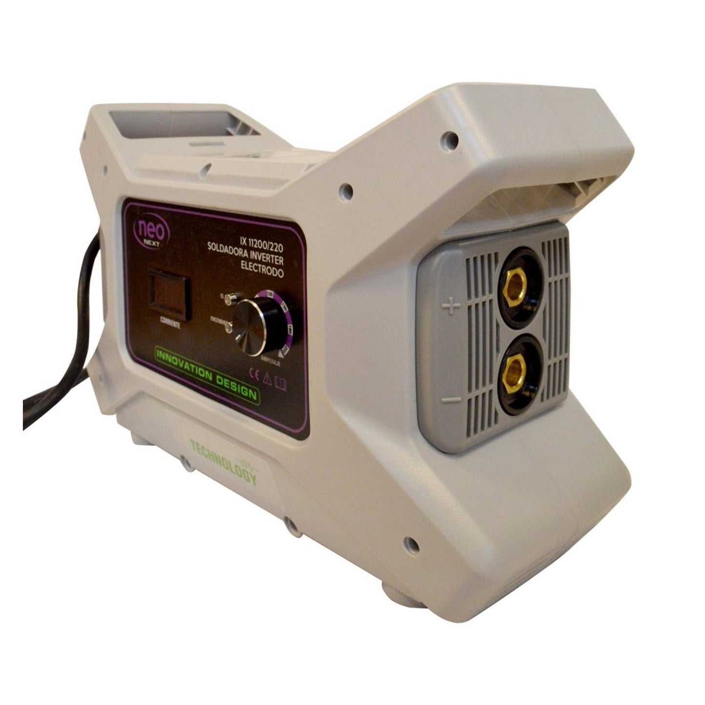 SOLDADORA ELÉCTRICA INVERTER 200A MMA CON CONECTORES DE 3/8 -NEO