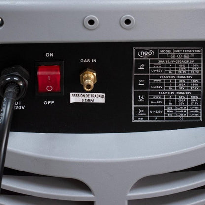 SOLDADORA ELÉCTRICA INVERTER SIRA 250A MULTIFUNCIÓN 6 EN 1 MIG – MAG, MMA, TIG , TIG PULSADO,MIG PULSADO, MIG DOBLE PULSADO -NEO