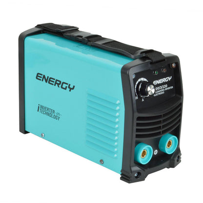 SOLDADORA ELÉCTRICA INVERTER 200A MMA CON CONECTORES 3/8 -ENERGY