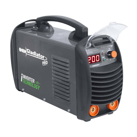 SOLDADORA ELÉCTRICA INVERTER 200A MMA CON CONECTORES DE 3/8 -GALDIATOR