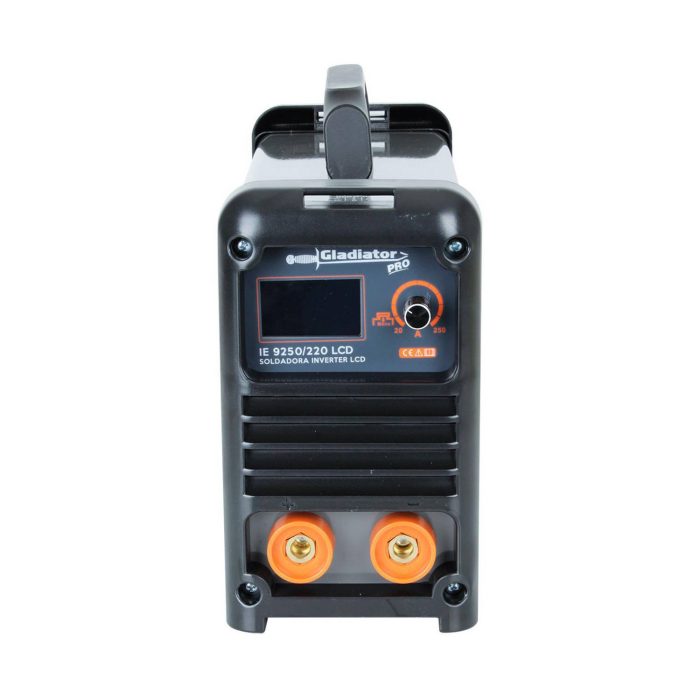 SOLDADORA ELÉCTRICA INVERTER 250A MMA CON CONECTORES 1/2 LCD- GLADIATOR