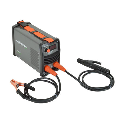 SOLDADORA ELÉCTRICA INVERTER 200A MMA CON CONECTORES 3/8- GLADIATOR