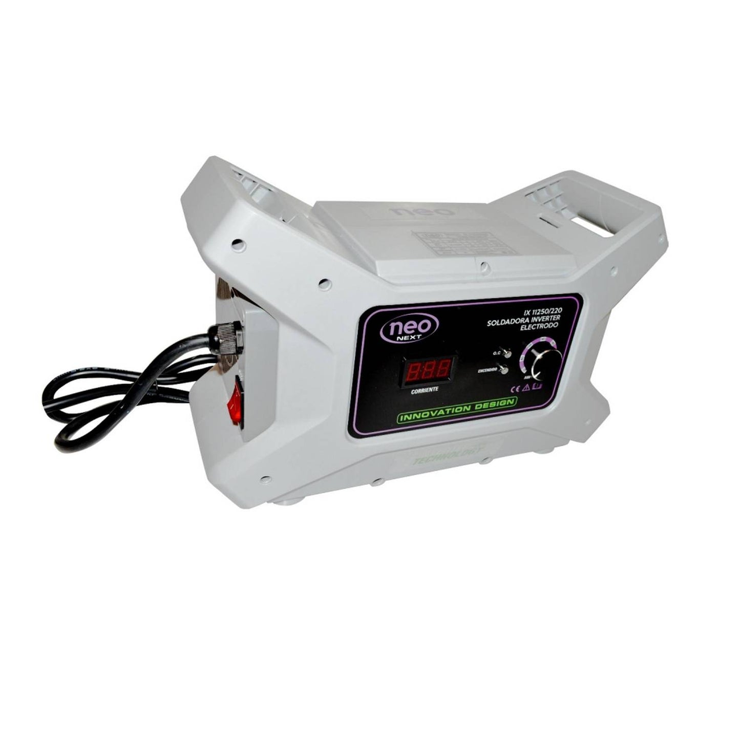 SOLDADORA ELÉCTRICA INVERTER 250A MMA CON CONECTORES DE 1/2 -NEO